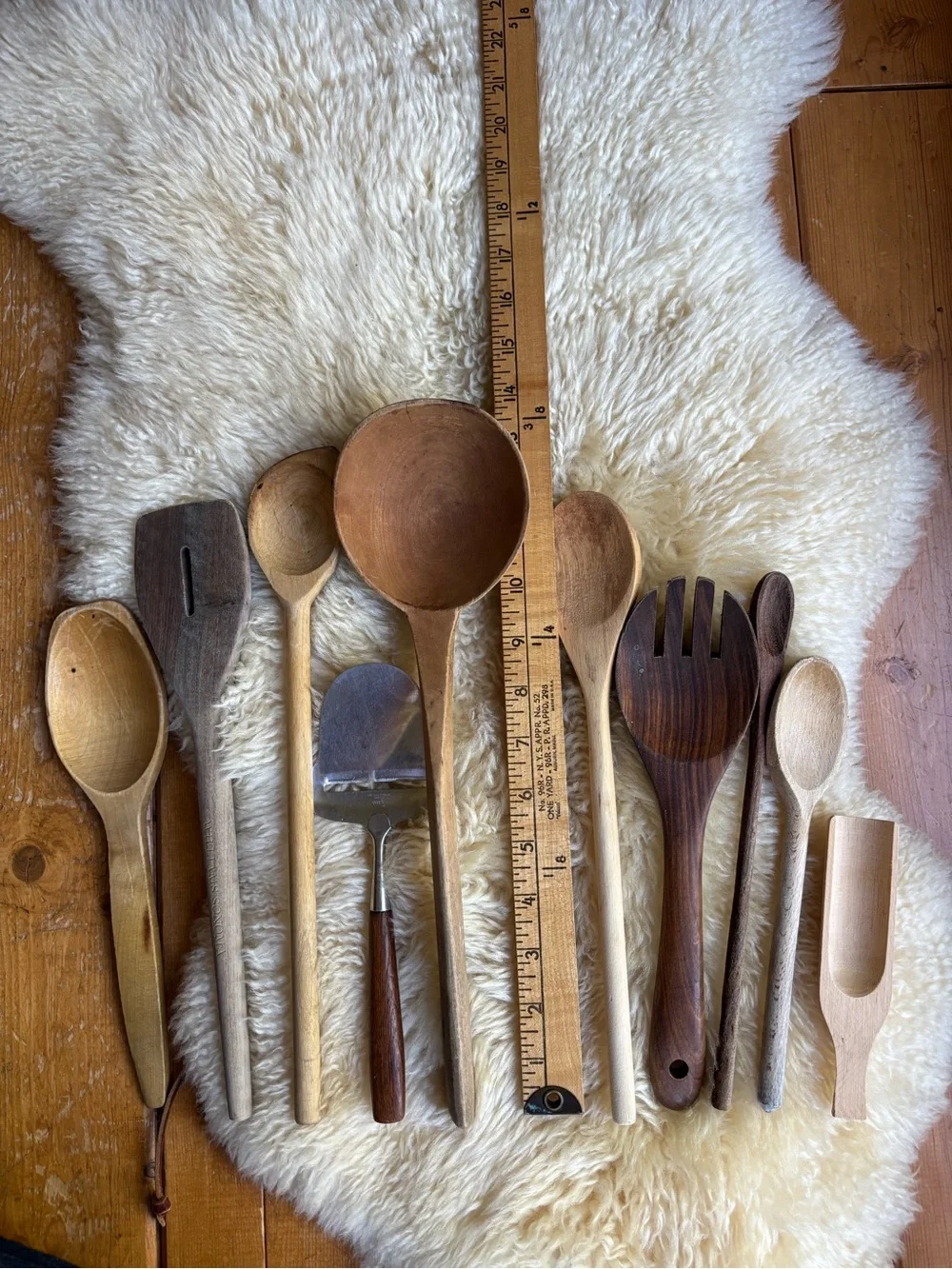 Vintage Rustic Wooden Utensils